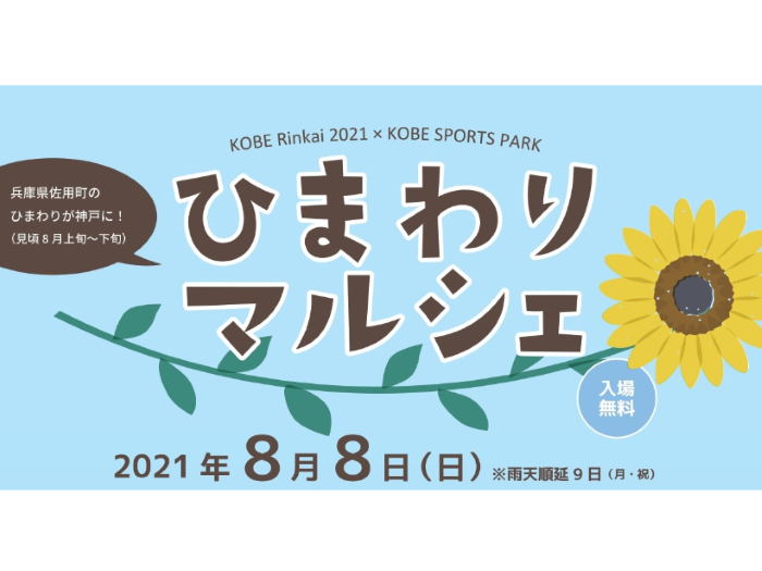 ポーアイに ひまわり畑 ができるみたい 8月8日 日 にはキッチンカーの出店などを楽しめる ひまわりマルシェ を開催 神戸ジャーナル