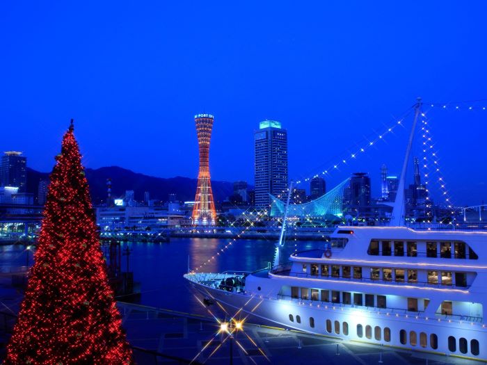 クルーズ船 コンチェルト で クリスマスディナー 神戸の夜景を見ながらコース料理を堪能できるみたい 12 18 26 神戸ジャーナル