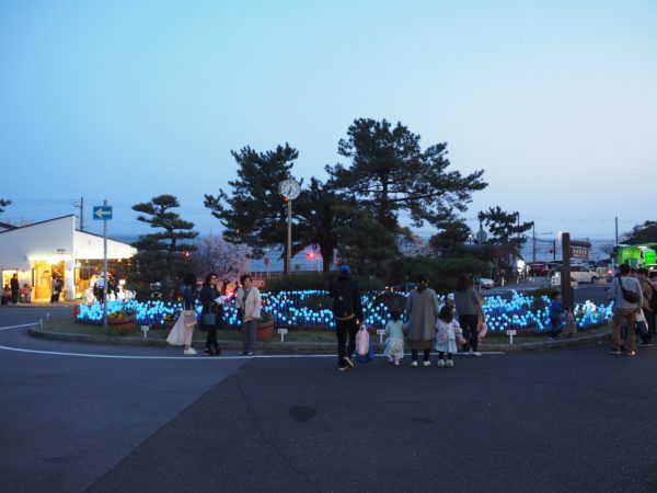 須磨浦公園で開催されている関西最大級のエンタメ夜桜 敦盛桜 あつもりざくら に行ってきた ライトアップ演出が色々あって遊べるナイトスポットに 神戸ジャーナル