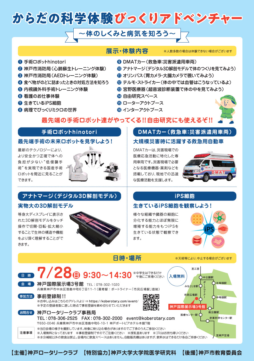 からだの科学体験 びっくりアドベンチャー 神戸国際展示場