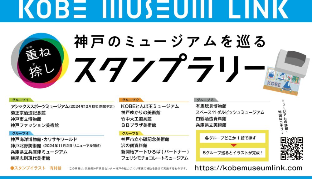 KOBEミュージアムリンク 重ね捺しスタンプラリー 美術館 博物館 ミュージアム