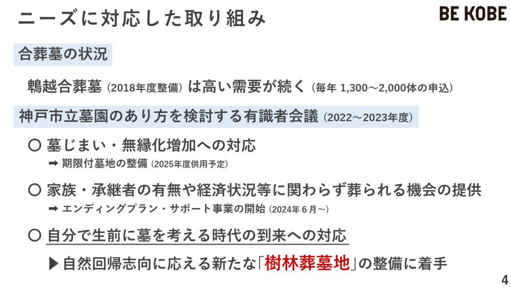 神戸市 樹林葬墓地 ひよどりごえ森林公園 北区 樹木葬 お墓