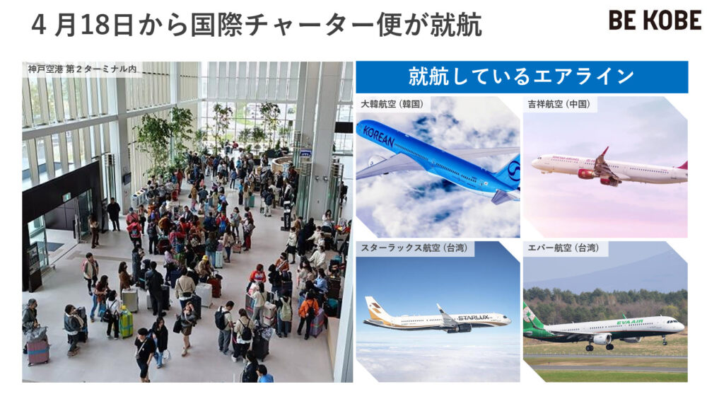 神戸市 神戸 神戸空港 国際化 国際チャーター便 利用