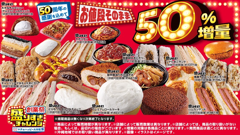 ローソン 盛りすぎ チャレンジ キャンペーン お得 コスパ