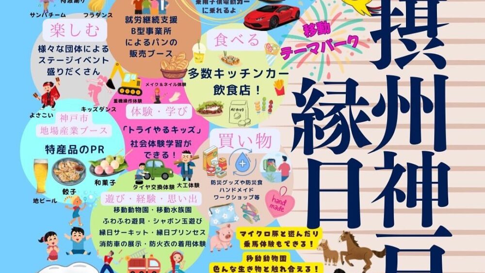 メリケンパーク 縁日 子ども キッチンカー イベント 摂州神戸縁日 神戸