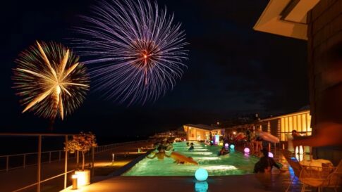 淡路 淡路市 淡路島 夏祭り 夏まつり 花火 アクアイグニス淡路島 プール 温泉 宿泊 トレーラー プラン