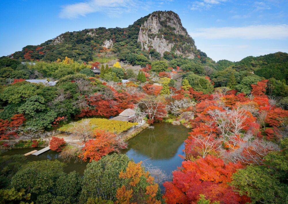 阪九フェリー 九州 紅葉 耶馬溪 九年庵 御船山楽園 観光 旅行 神戸 六甲アイランド