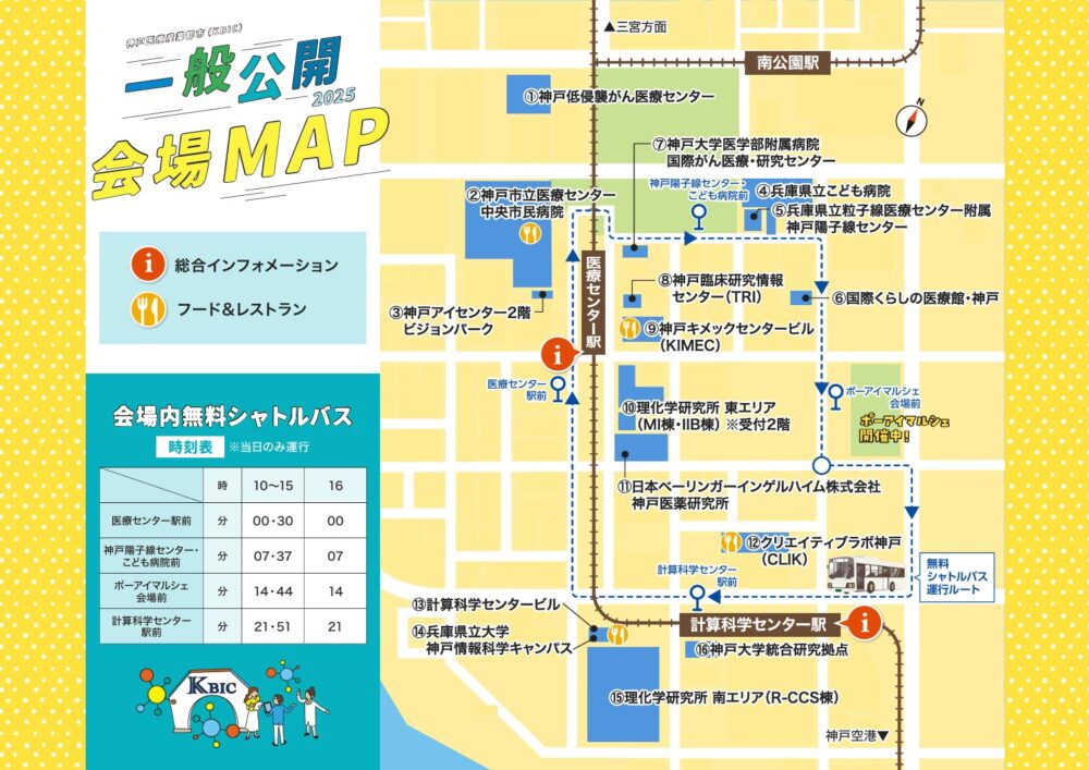 神戸医療産業都市 ポートアイランド 神戸 ポーアイ 一般公開 体験 見学 セミナー こども 科学 兵庫 イベント