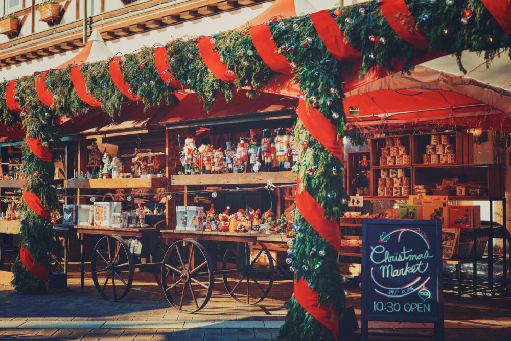 神戸布引ハーブ園 新神戸 神戸 北野 クリスマスマーケット クリスマス イルミネーション ライトアップ クリスマスツリー