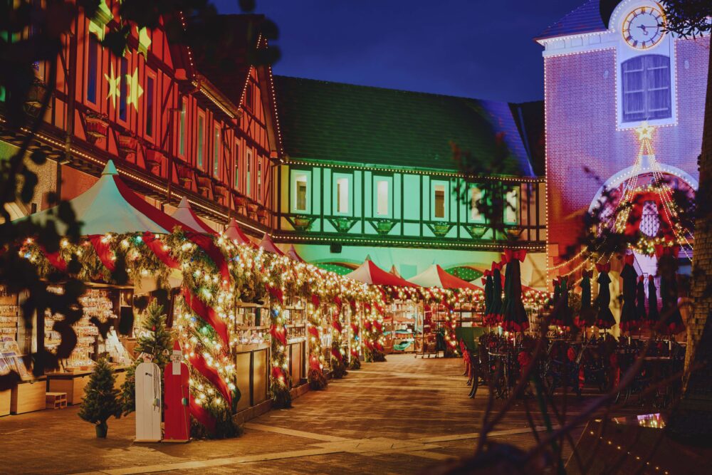 神戸布引ハーブ園 新神戸 神戸 北野 クリスマスマーケット クリスマス イルミネーション ライトアップ クリスマスツリー