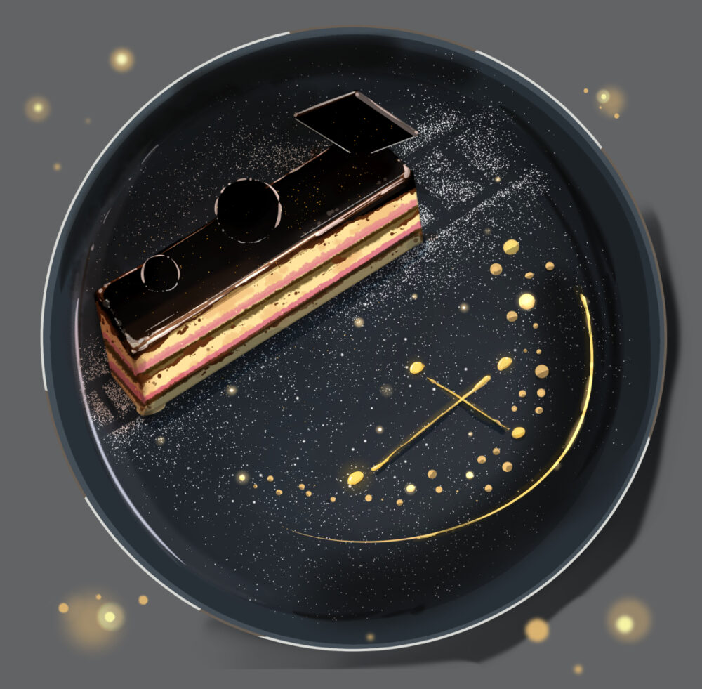 南十字星のオペラ ケーキ 限定 神戸ショコラパフェサンド 新神戸 満月珈琲店