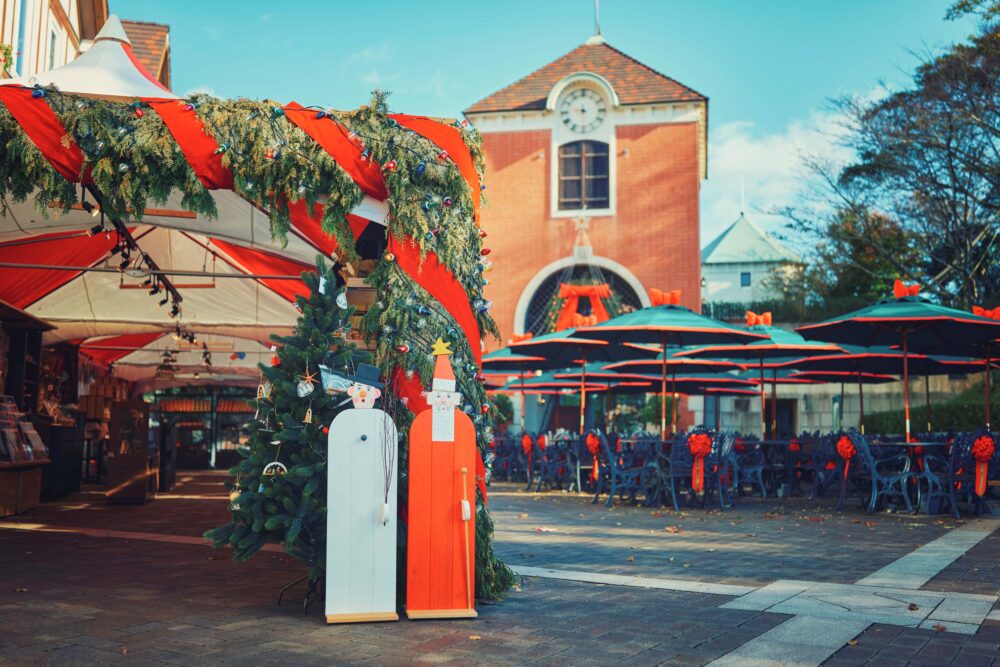 神戸布引ハーブ園 新神戸 神戸 北野 クリスマスマーケット クリスマス イルミネーション ライトアップ クリスマスツリー