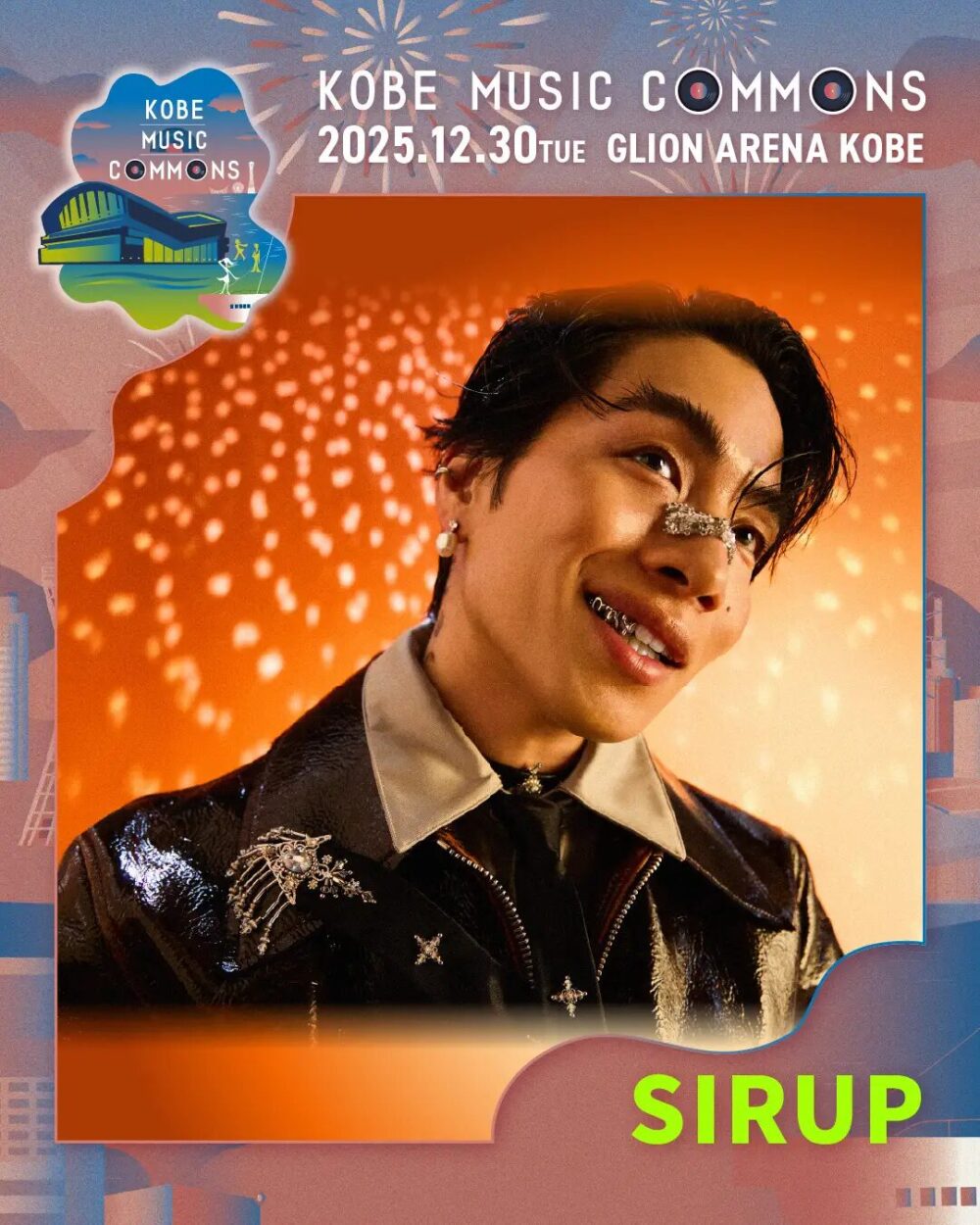 神戸 GLION ARENA KOBE ジーライオンアリーナ神戸 音楽 フェス ライブ イベント KOBE MUSIC COMMONS 2025 HY Chara Original Love SIRUP