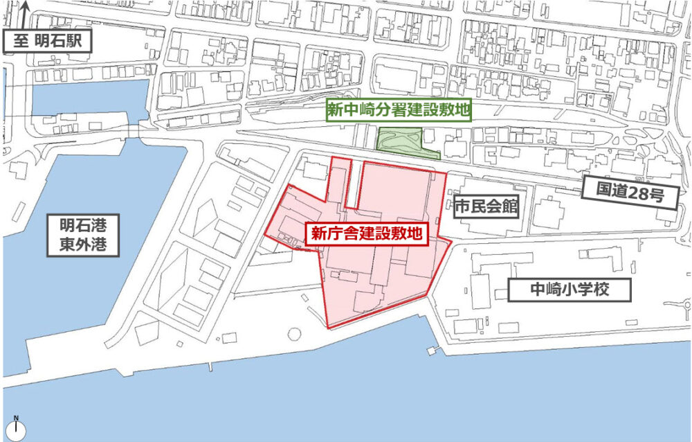 明石市 明石市役所 新庁舎 工事 建設 まちづくり