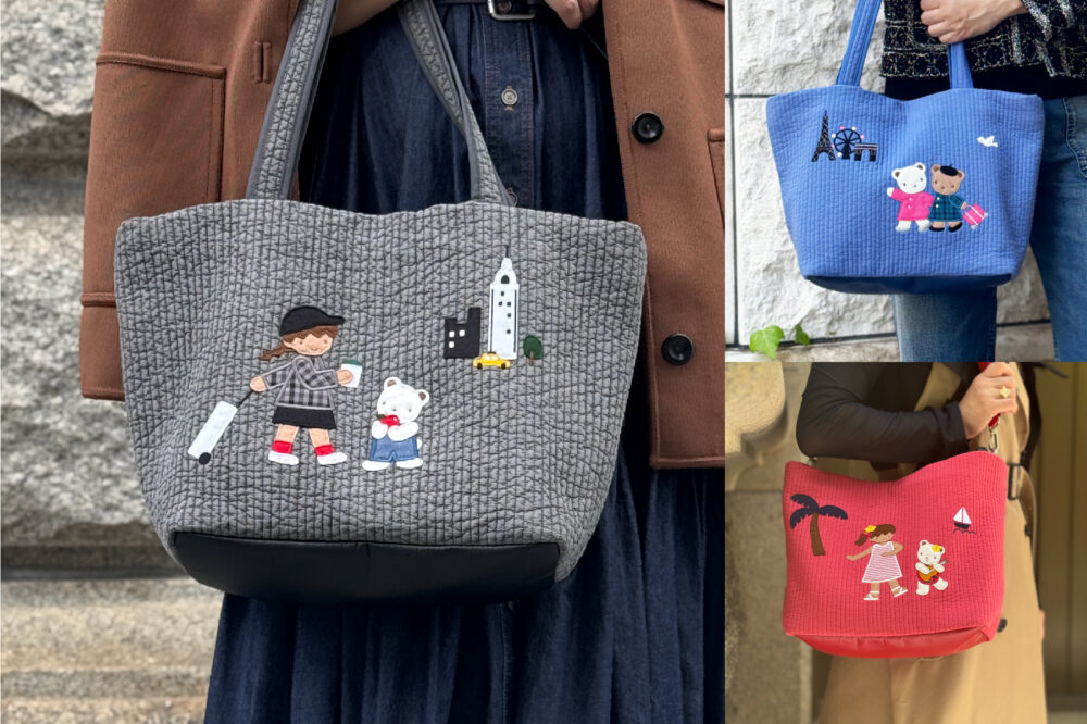 ファミリア familiar pionunnal ピオヌンナル 神戸 コラボ バッグ ポーチ ケース 限定