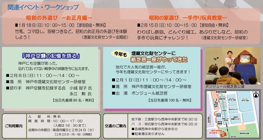神戸市埋蔵文化財センター 展示 展覧会 昭和 レトロ 神戸