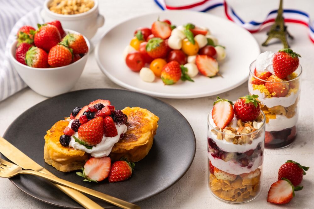 神戸メリケンパークオリエンタル 神戸 ブッフェ いちご ロゼスパークリング ALL FLAGS