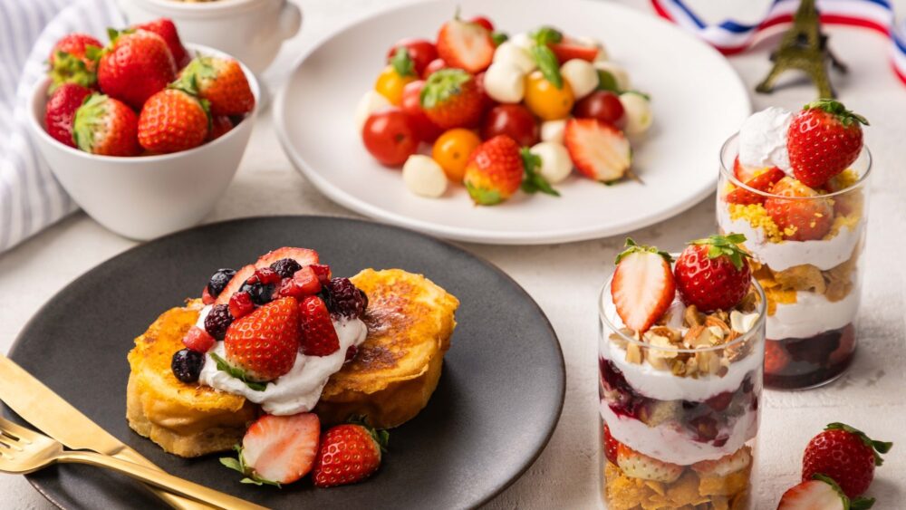 神戸メリケンパークオリエンタル 神戸 ブッフェ いちご ロゼスパークリング ALL FLAGS