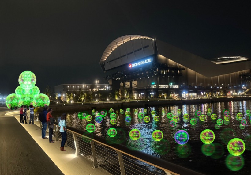 TOTTEI ジーライオンアリーナ神戸 神戸 マリーナ バブルアート イルミネーション 神戸バブルミ