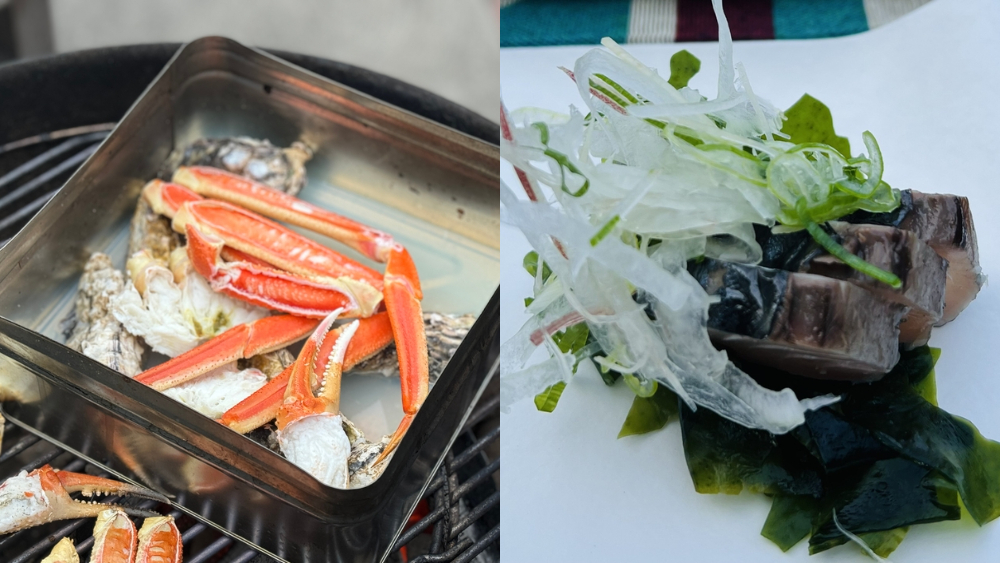 大蔵海岸 明石 ZAZAZA BBQ ズワイガニ ガンガン焼き 浦サワラ サワラ 藁焼き 海鮮