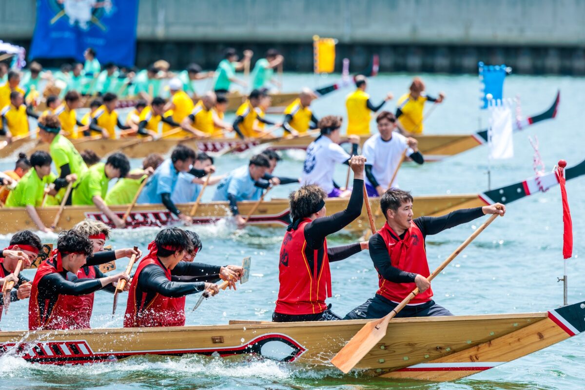 相生ペーロン祭 ペーロン競漕 海上花火大会 相生 陸上パレード