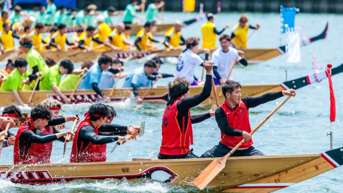 相生ペーロン祭 ペーロン競漕 海上花火大会 相生 陸上パレード