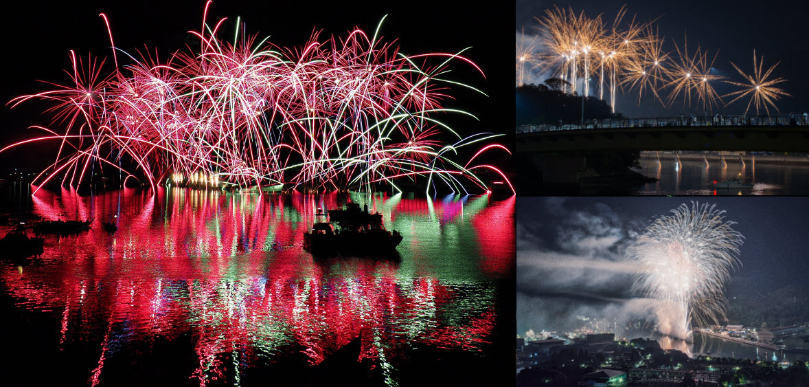 相生ペーロン祭 ペーロン競漕 海上花火大会 相生 陸上パレード