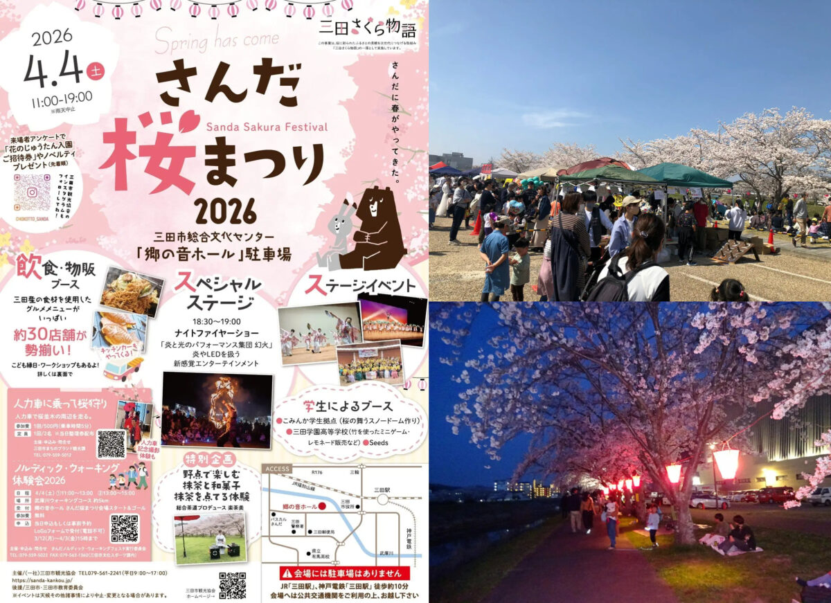 三田市 武庫川桜づつみ回廊 さんだ桜まつり 三田 桜