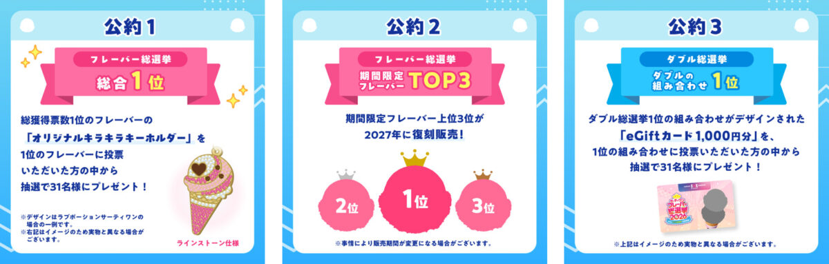 サーティワンアイスクリーム 31 バスキン ロビンス フレーバー 総選挙