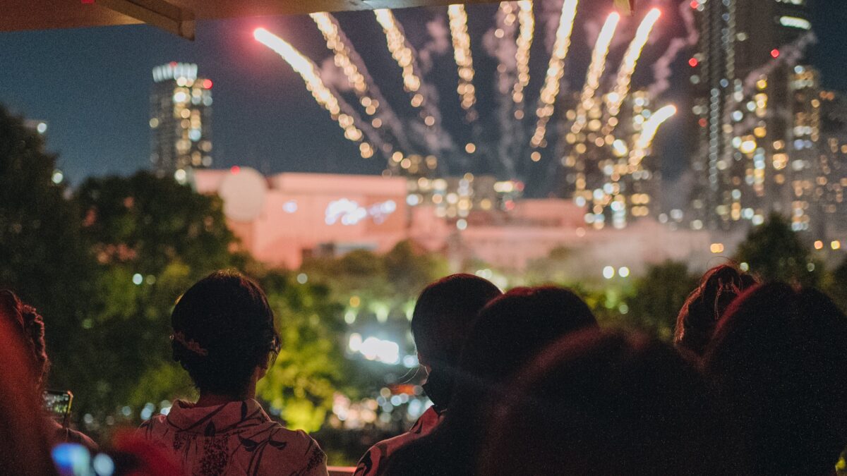 大阪 天神祭 花火 ザ・ガーデンオリエンタル・大阪 観覧