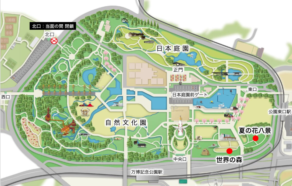 ひまわりフェスタの会場マップ