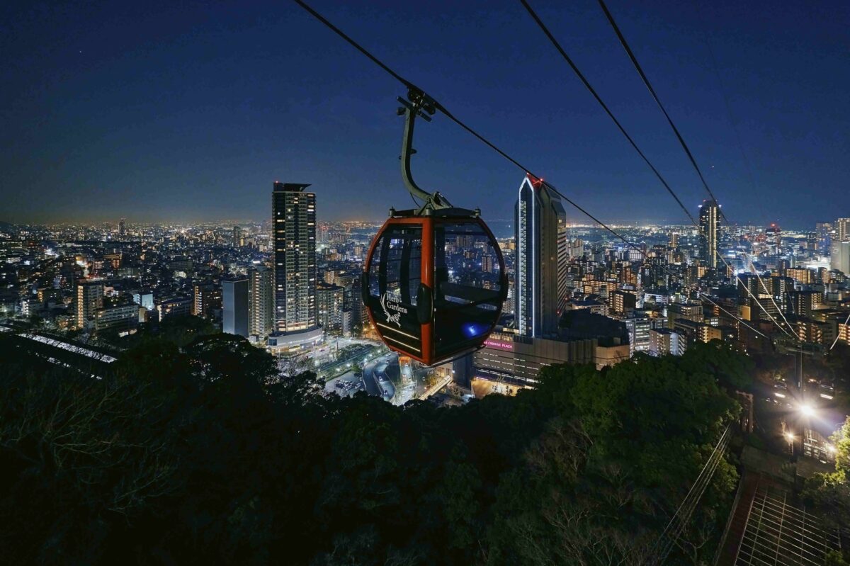 神戸布引ロープウェイから望む京阪神の夜景