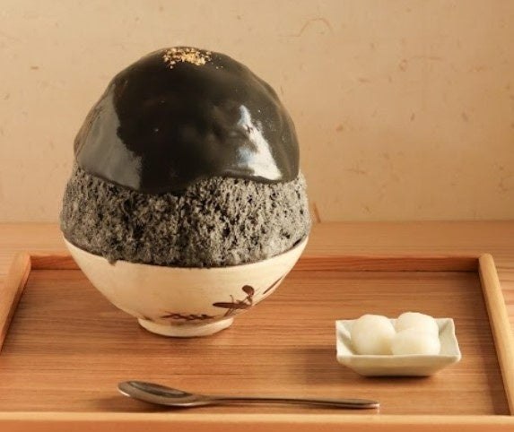 茶三楽 まるごと胡麻と抹茶のかき氷