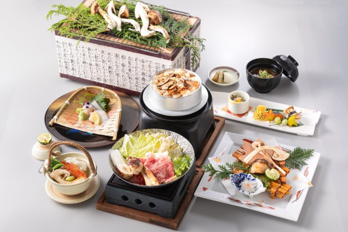 松茸会席の全7品
