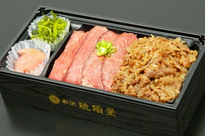 米沢牛ステーキ＆すき焼き弁当
