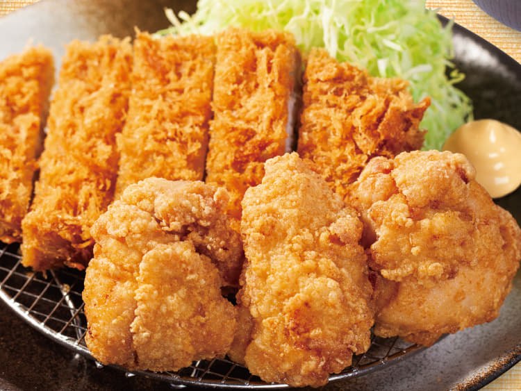 ロースかつ＆本格唐揚げ定食