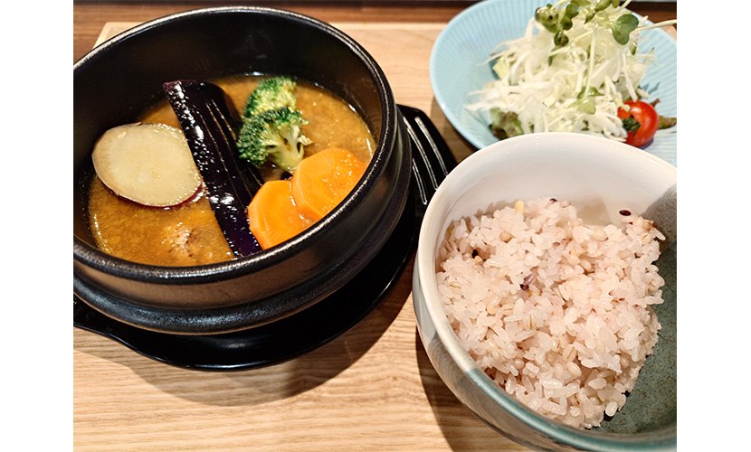あおいねこのスープカレーと雑穀米