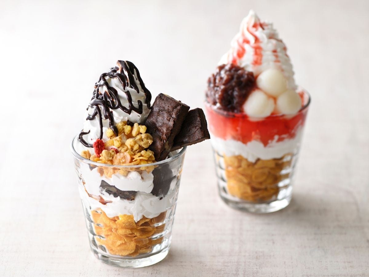 ホイップクリームを使ったパフェ風のアレンジ
