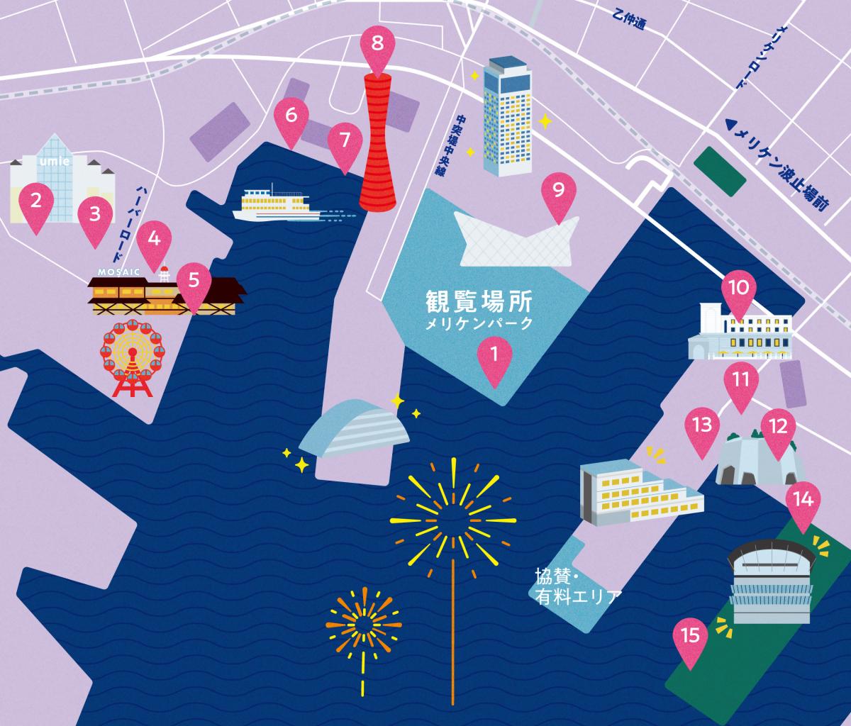 みなとHANABI 花火 神戸