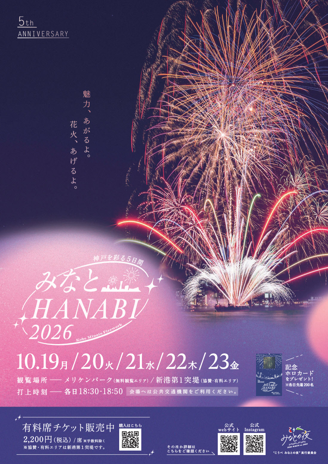 みなとHANABI 花火 神戸