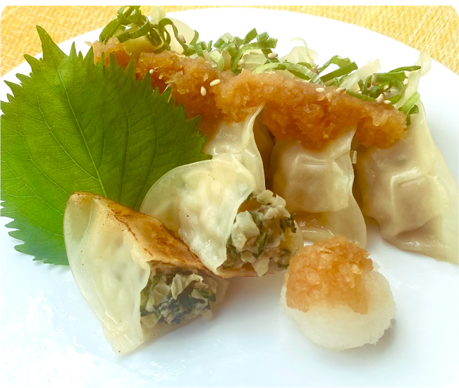 大葉香るおろしポン酢餃子