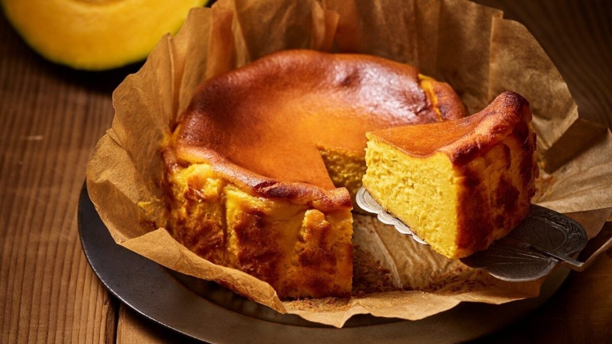 北海道産かぼちゃを使ったクリームリッチチーズケーキ