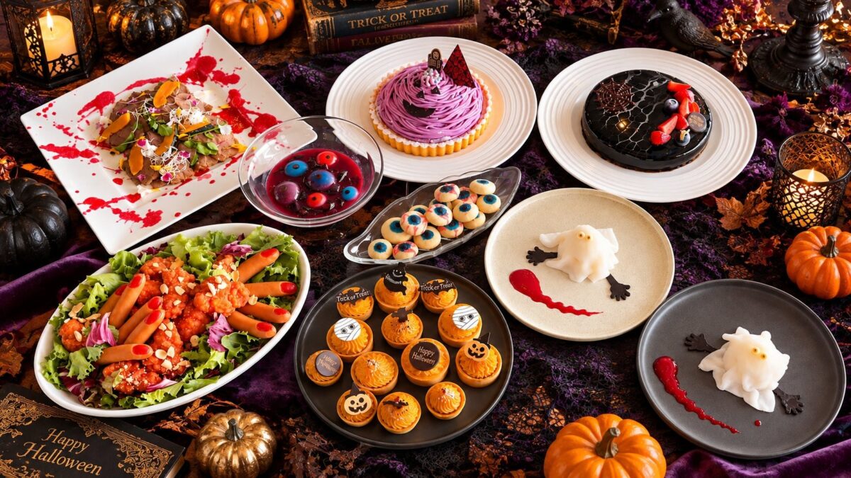 ハロウィンをモチーフにした限定メニュー