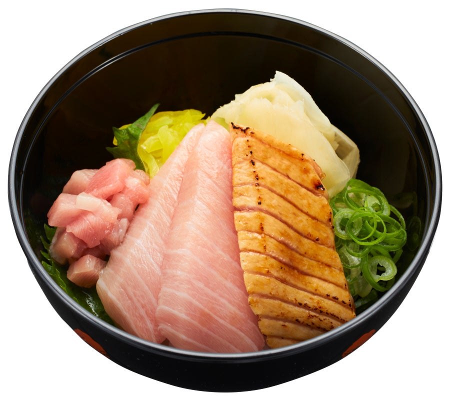 贅沢 大とろ小丼～生・焦がし醤油炙り・とろぶつ～