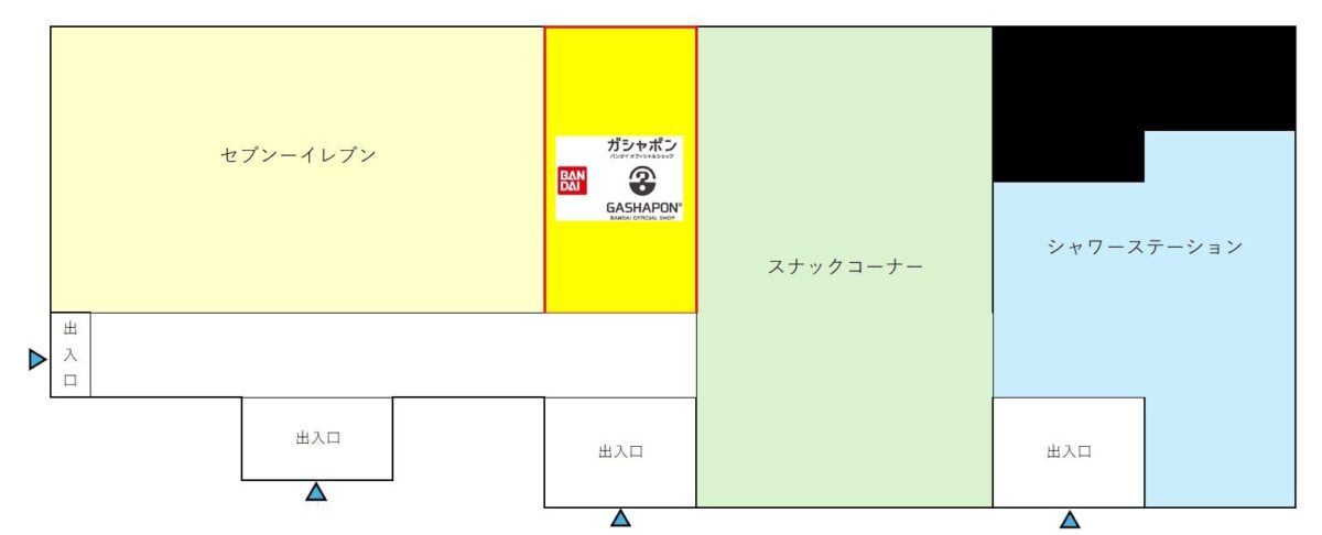 淡河パーキングエリア下り線店の位置図