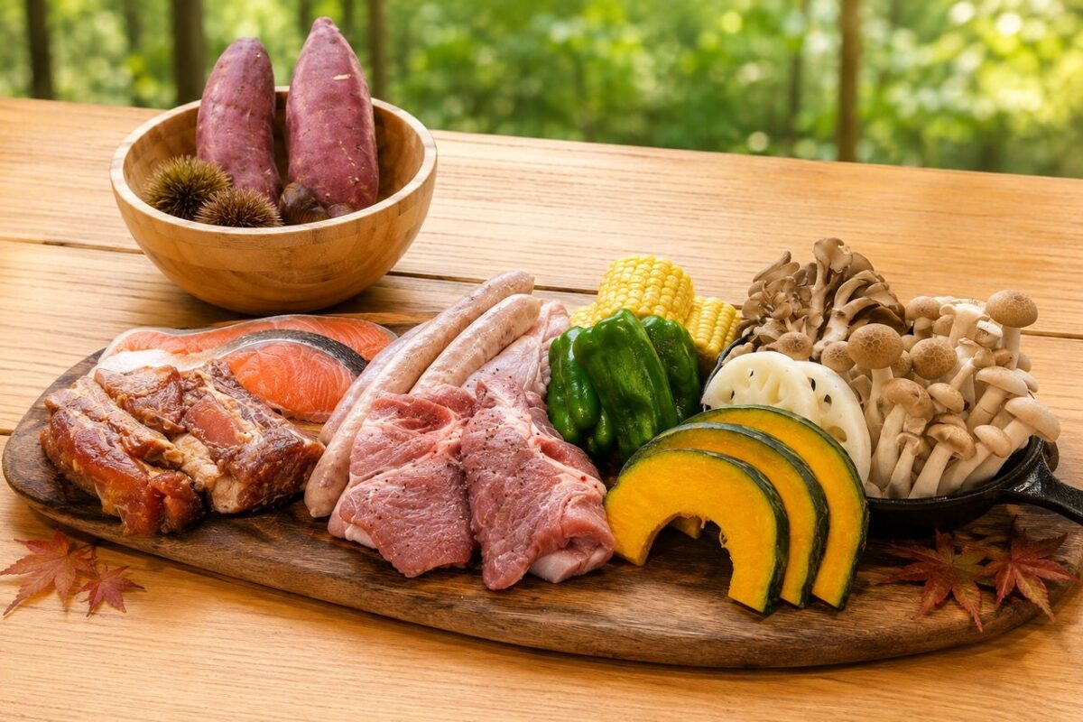 秋仕様のBBQ食材