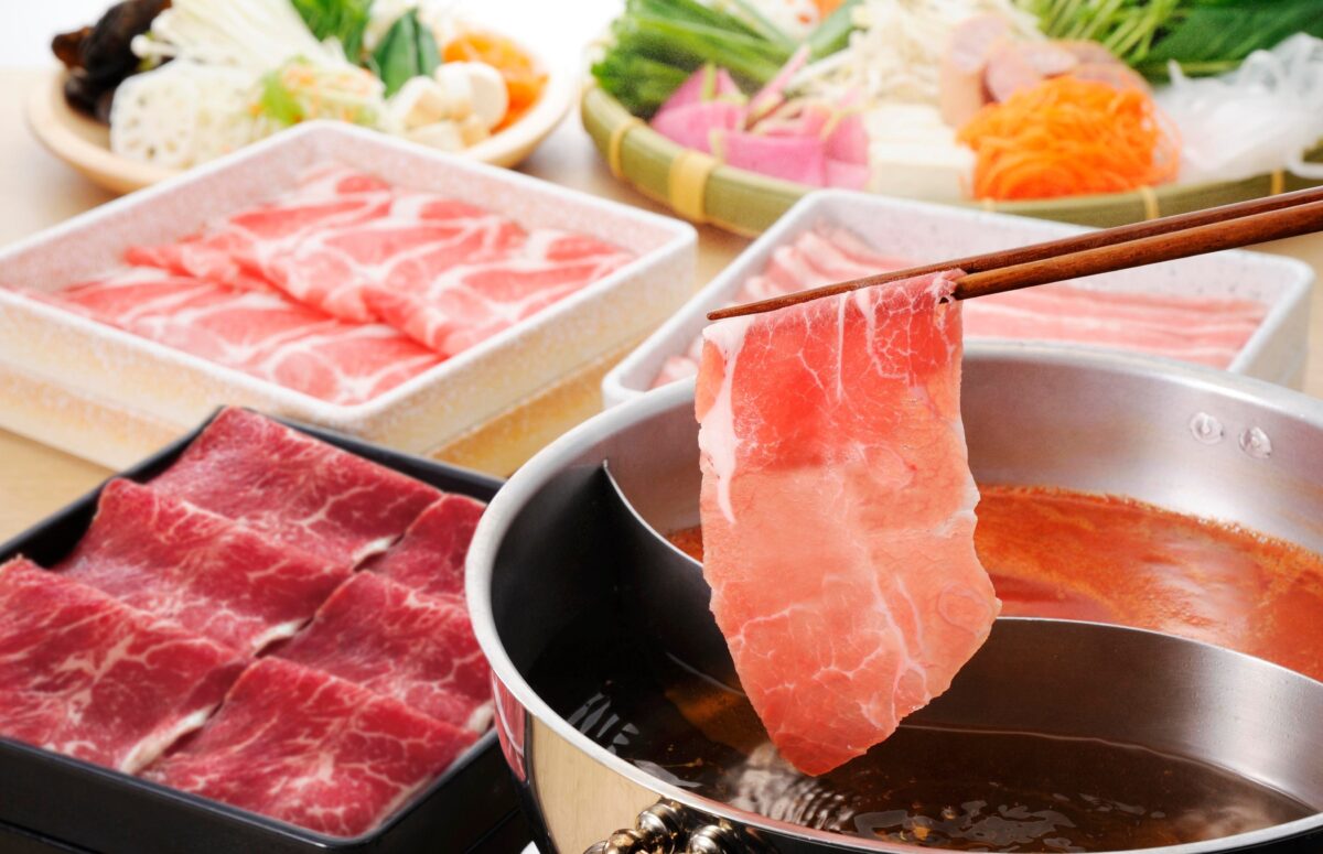 牛と豚のしゃぶしゃぶ食べ放題コース