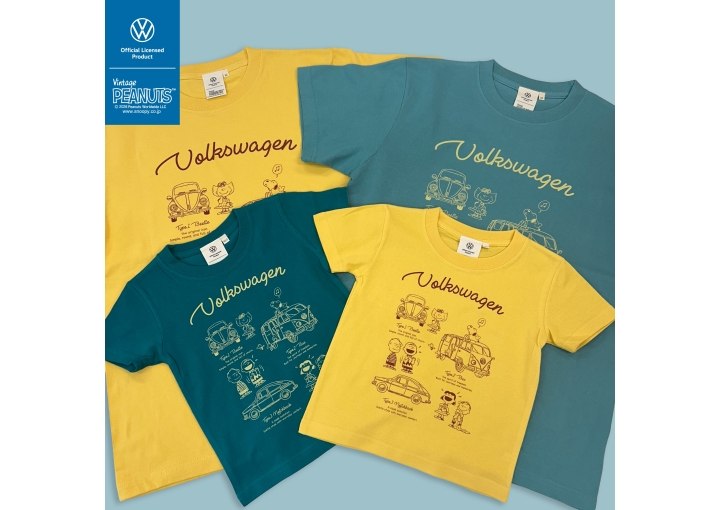 ヴィンテージ感のあるアートを配したコラボTシャツ