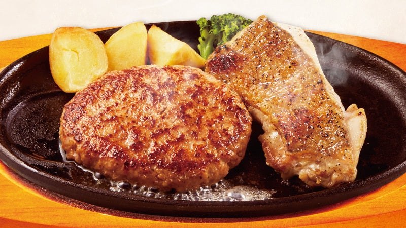 どんハンバーグ&チキングリルランチ