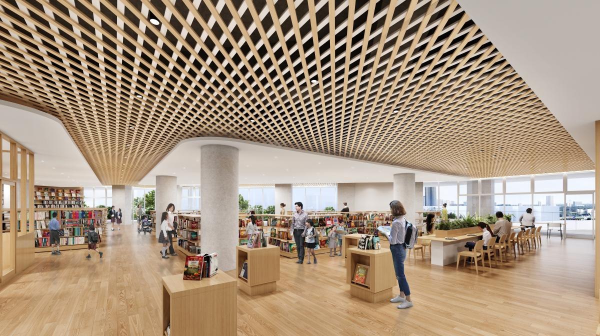 新北図書館の内観イメージ